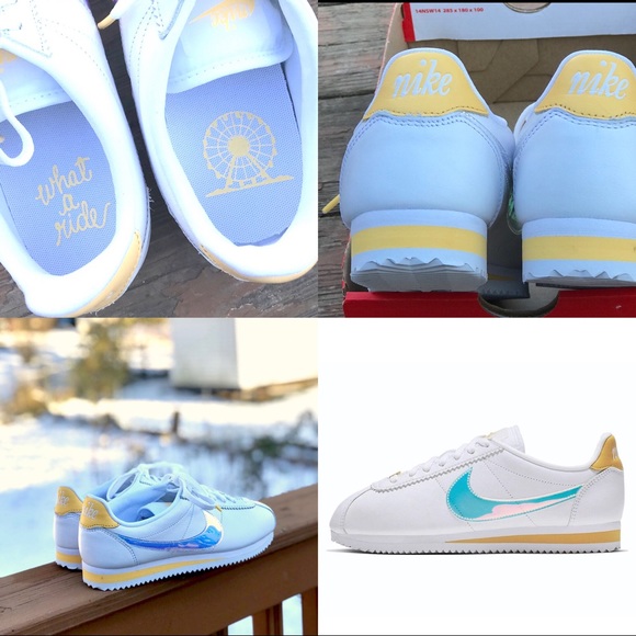 SALE 5⭐️ NWT Nike Cortez Classic White Cl Topaz - Picture 4 of 8